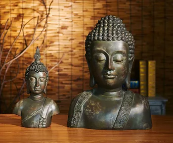 Didmeninė Budos paveikslas # HOME šeimos Apsaugos Talismanas # Retro Budizmas FENG SHUI Budos statula 49CM