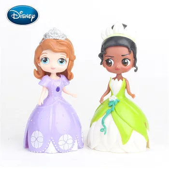Disney 6pcs Princesė Lėlės Aisha Anna Q Leidimas, 6 Derva Padažu Princesė Sofija Lėlė Princesė Apdailos Lėlės Dovana