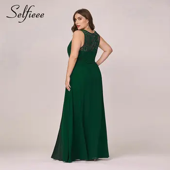 Elegantiškas Nėriniai Moterų Suknelė Plius Dydis-A-Line-O-Kaklo, Rankovių Satino Maxi Suknelė Ponios Sexy Bordo Šalis Suknelė Ropa Mujer 2020 M.