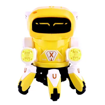Elektros Šešių letena Robotas Žaislas Ginkluotę Swing Šokių Žuvų Mažų Vaikų Muzikos Drebulys Žaislai Su Šviesos Dropshipping