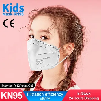 FFP2 CE KN95 Vaikas Kaukės 0-12 amžiaus Vaikų apsauga nuo dulkių Kvėpuojantis Kaukės Daugkartinio naudojimo Tvarka Vaiko CE Sertifikuotas Higienos Masque Enfant