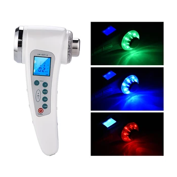 Fotonų Šviesos Ultragarsinis Veido Massager 1Mhz&3Mhz Ultragarso Terapija, Odos Sugriežtinimas Veido Odą, Pakelti Kūno Slim Mašina, 7 Spalvų LED