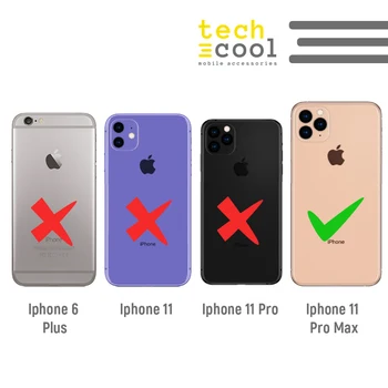FunnyTech®Silikono Atveju Iphone, 11 Pro Max l frazė punk skaidrus