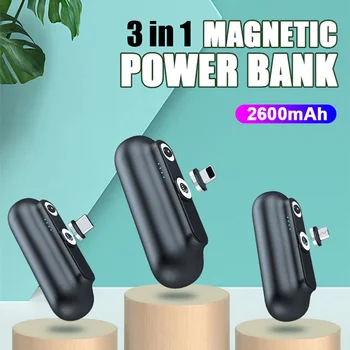 Garas Mini Magnetinio Kroviklį Power Bank 
