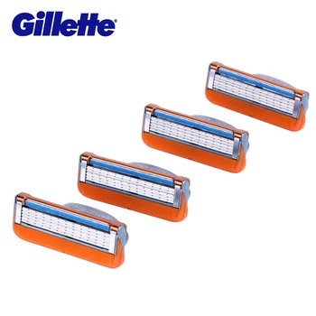 Gillette Fusion Proshield Skustuvo Ašmenimis Vyrų Skustuvo Peiliukai Su Aušinimo Barzdos Skutimosi Peiliukai, Skustuvai 6Pcs Mašina Skutimosi