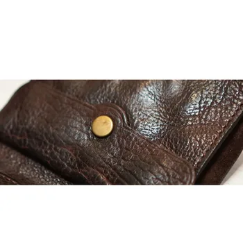 GUMST Originalūs vyriški ponios senas odos rankų darbo odinis trumpas retro piniginės paprasta piniginės Japonijos piniginės