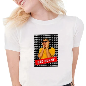 Harajuku Marškinėliai Moterims Reperis Blogas Katytė Mados Viršūnes Ropa Mujer 90s Streetwear T-shirty Damskie Camisetas Manga Corta Mujer