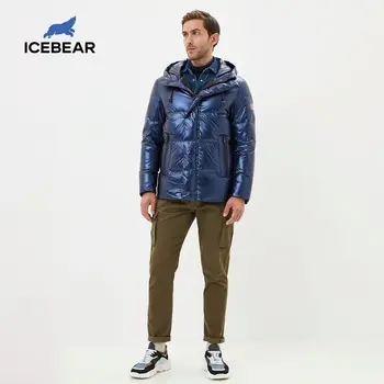 ICEbear 2020 m. rudens ir žiemos naujas vyrų gobtuvu mados žemyn striukė stora ir šilta vyriški žiemos drabužiai MWY20867D