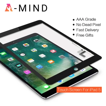 IPad 1 Oro iPad 5 Jutiklinis Ekranas skaitmeninis keitiklis nr. Home Mygtuką Priekinio Stiklo Ekranas Touch Panel Pakeitimo A1474 A1475 A1476