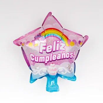 Ispanijos Gimtadieniu Folija Balionai 30pcs Feliz Cumpleanos Meilės Žvaigždė Širdies Globos Vaiko Gimtadienio Dekoracijos Oro Ballon