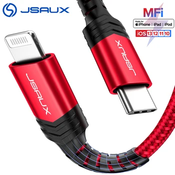 JSAUX usb kabelis Pfi Sertifikuota USB C Tipo Žaibo Kabelis PD20W iPhone 12 Įkroviklio Laidą 