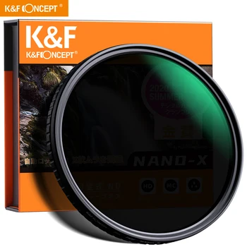 K&F Sąvoka ND8-ND128 58/67/72/77mmNeutral Tankio Filtras Slim Fader Matavimo ND Filtras Fotoaparatas Nikon Canon Objektyvas NR. X Vietoje