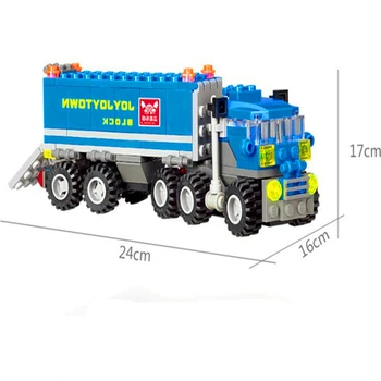 KAZI 6409 163Pcs Transporto Savivartis Sunkvežimis Modelio Kūrimo Bloką, Žaislai Constuction įrangos pardavimas, biuro įrangos Paveikslas Dovana Vaikams