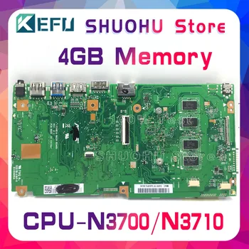 KEFU X540SA Plokštę Už ASUS VivoBook X540SA F540S Nešiojamas Plokštė Išbandyti darbo, originalus CPU N3700 Atmintis 4GB
