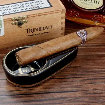 Keramikos Cigarų Peleninę Gyvena 1 Savininkas Rūkyti, Pelenų Plokštelės Nešiojamų Tabako Lauko Peleninės Cigarų Priedai Cigarų Galiner