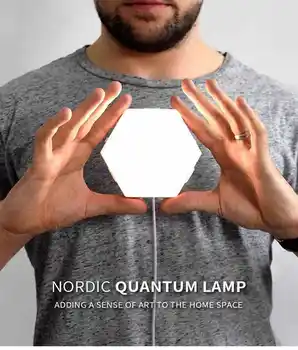 Kvantinės šviesos diodų (LED) naktį šviesos apšvietimo modulinės palieskite Jutiklio sienos lempos kūrybos 