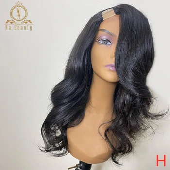 Kūno Banga Žmogaus Plaukų U Dalis Perukai Už juodaodžių Moterų Trumpą Žmogaus Plaukų Perukas Peru Plaukų 2
