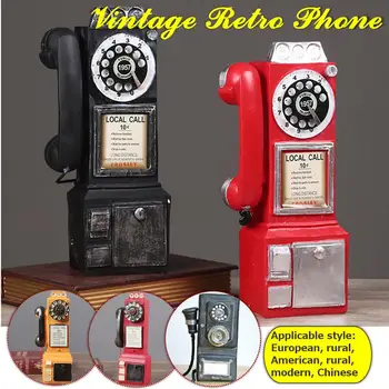 Kūrybinio Derliaus Dervos Telefono Modelis Piggy Bank Retro Amatų taupyklė Namų apdailos Juostą Dekoro Priedai
