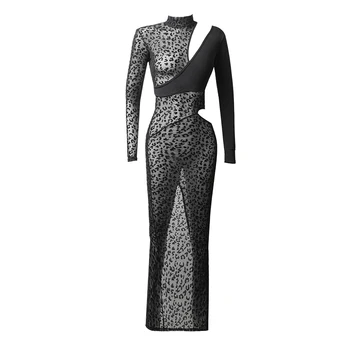 Lotynų Šokių Suknelė Moterims Juodas Leopardas Spausdinti Seksuali Suknelė Sportinių Šokių Drabužiai Nauji lotynų Praktikos Konkurse, Suknelės DNV14148