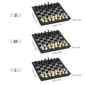 Magnetiniai Šachmatai Nustatyti Tarptautinės Šachmatų Švietimo Pramogų Šachmatų stalo Žaidimas, Žaislai, kuriuose yra Lyginimo Lenta Šeimos šachmatų lenta Set