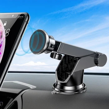 Magnetinio Automobilinis Telefono Laikiklis iPhone Xs Max XR 8 6 Teleskopinis Siurbimo Taurės Automobilių prietaisų Skydelio laikiklio pagrindą Ląstelių Mobiliojo Telefono Laikiklis Stendas