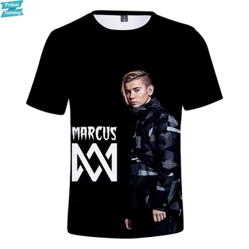 MARCUS&MARTINUS 3D Atspausdintas Kpop T-marškinėliai Moterims/Vyrams Mados Vasaros trumpomis Rankovėmis T shirts 2019 Karšto Pardavimo Atsitiktinis Streetwear Tshirts