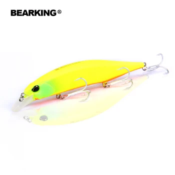 Mažmeninės prekybos Bearking karšto modelis žvejybos masalus sunku masalas skirtingų spalvų pasirinkti 120mm 18g minnow,kokybės profesionalus minnow