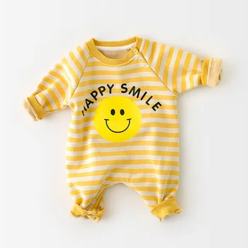 MILANCEL 2020 m. Žiemos Kūdikiams Tirštėti Pamušalas Kūdikių, Mergaičių Drabužiai 3D Bananų Kūdikio Jumpsuit Šypsena, Kūdikio Mergina Drabužių