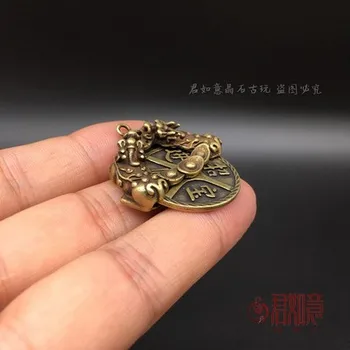 Mini-pakabukas antikos grynas varis, taurieji bronzos ir mink