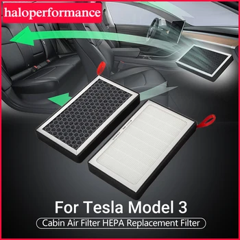 Model3 Tesla Oro Filtras HEPA Švaresnis aktyvuotos Anglies Pakeitimas Apsaugos Tesla Model 3 Priedai Oro Filtro modelis 3