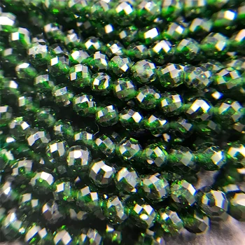 Natūralus Mikro Briaunotas 2mm 3mm, 4mm Žalia Mėlyna Aukso Smiltainio Karoliukai Didmeninė Maža Maža Apvali Prarasti Karoliukai Papuošalai Priėmimo 