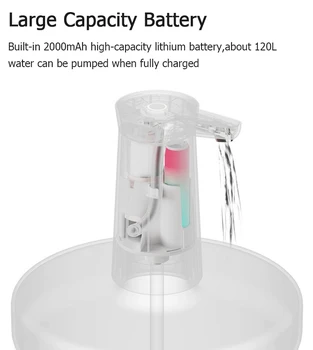 Naujas Sothing Elektrinis Vandens Dozatorius Vienas pagrindinių Kontrolės Ilgas Baterijos veikimo laikas Buitinių Nešiojamosios Automatinio Gerti Vandens Butelis Siurblys