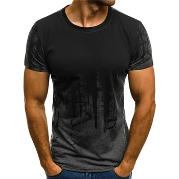 Naujausia 3D atspausdintas T-Shirt rašalo atkreipti modelis trumpomis rankovėmis vasaros atsitiktinis topai marškinėliai mados apvalios kaklo T-Shirt vyrai