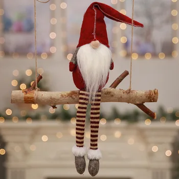 Naujųjų Metų Kalėdų Mielas Sėdi ilgakojis Elf Festivalis Naujųjų Metų Vakarienė Šalies Namų Kalėdų Dekoracijas Navidad 2018