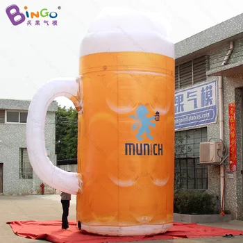 Nemokamas pristatymas 5M aukštos milžinišką pripučiamą alaus taurės modelį pritaikyti reklamos pripučiami alaus stein balionas skatinimo žaislai