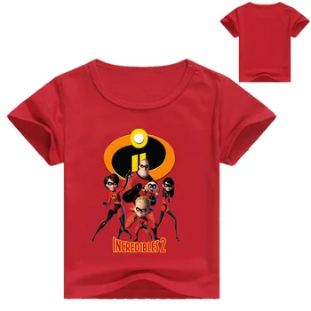 Nerealieji 2 grynos medvilnės marškinėliai berniukams, kūdikių mergaičių animacinių t-shirts 2018 m. vasaros vaikų drabužius 4 6 7 8 9 10 11 12 metų