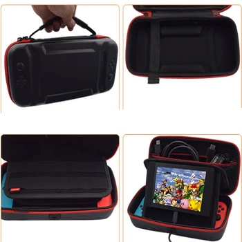 Nintendo jungiklis Nešiojimo krepšys Nešiojamų Žaidimų Konsolės Laikymo Krepšys nintendo jungiklis atveju maišelis Konsolės Šoko Įrodymas EVA Sunku Krepšys