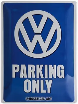 Nostalgiškas-Art Retro Alavo Pasirašyti Volkswagen VW automobilių Stovėjimo aikštelė-Tik Automobilį, Dovanų idėjos, Metalo Plokštelė,