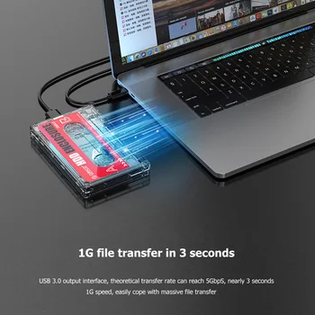 ORICO 2580U3 Kietąjį Diską Atveju USB3.0 HDD Gaubto Išorės Skaidrus HDD Atveju 