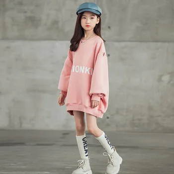 Paauglių Mergaičių Laiškas Išspausdintas Atsitiktinis Marškinėlius 2020 Naujų Rudens Korėjos Medvilnės Vaikus, Drabužiai Vaikams Mergaitėms Mados Palaidinukė, #9205
