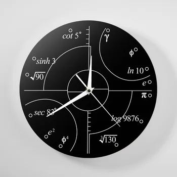 Papildomi Matematikos Iracionalus Skaičius Matematikos Apvalus Sieninis Laikrodis Mokslo Matematikos Sieniniai Laikrodžiai Asmenybės Sienos, Namų Dekoro