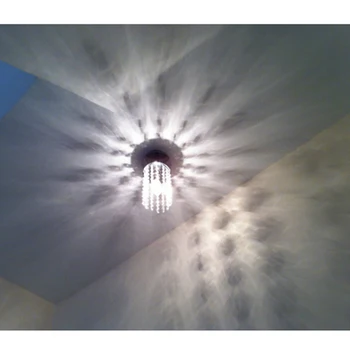 Paprasta šiuolaikinės k9 kristalų LED koridoriaus lubų lempa namų deco apsiaustu kambarys, balkonas E14 lemputės lubų šviesos šviestuvas