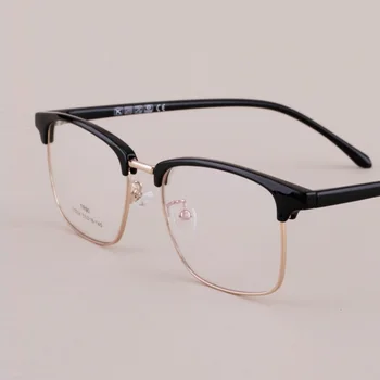 Plotis-140 Retro aikštėje antakių rėmo Naujas TR90 akinių rėmeliai, skirti Vyrams, moterims, akiniai akiniai atviru dangumi recepto akinius rėmo
