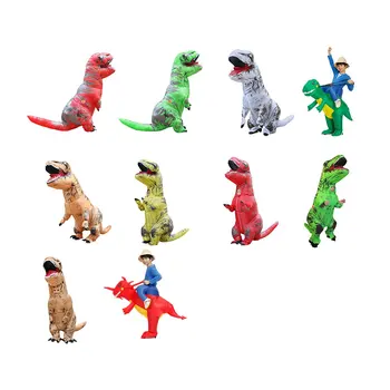 Pripučiami Dinozauro Kostiumo Rex Vaikų, Suaugusiųjų Festivalis Funnny Suknelė Cosplay Kostiumas Gyvūnų Formos Cosplay Kostiumas