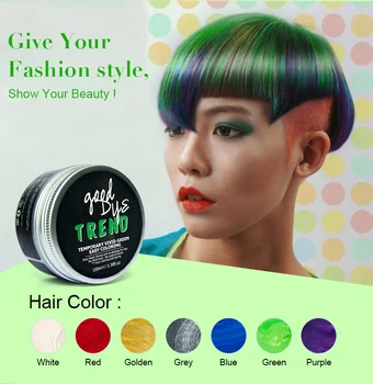 PURC Naujų gerų dažų tendencija pilkos spalvos ir žalios spalvos vieną kartą plauti plaukų spalva instrant plaukų spalva mados plaukų priežiūros kremas, 2 komplektai