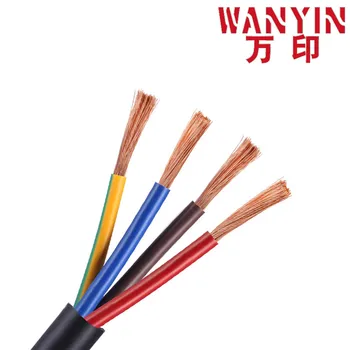 PVC multi-core kabelis juoda 26AWG 0.12MM2 RVV 2/3/4/5/6/7/8/10/12/14/16/20 valdymo signalo linija vario viela