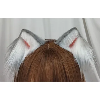 Rankų žvėris ausų plaukų lankelis modeliavimas kačių ausys lolita šukuosena pusėje kc uodega gyvūnų ausis lolita