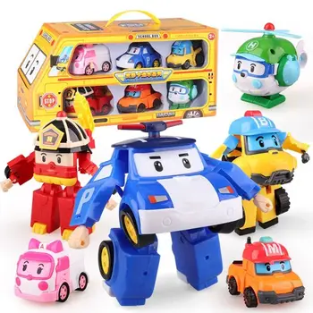 Robocar Korėja Robotas Vaikams, Žaislai Transformacijos Anime Veiksmų Skaičius, Super Sparnus Poli Žaislai Vaikams Playmobil Juguetes
