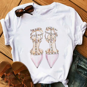 Rožinės spalvos Aukšto Kulno Marškinėliai Lady Prabanga, Kad Iki Paryžiaus Stiliaus Marškinėliai Moterims Vasaros trumpomis rankovėmis Viršūnes tee Mergina Hipster T-shirts dovana