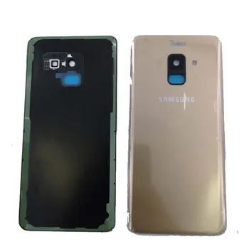 Samsung Galaxy A8 2018 Atgal Korpuso Dangtis A530 A530F SM-A530F SM-A530DS Atgal Baterijos dangtelis + Klijai Kameros Stiklo Objektyvo Rėmas